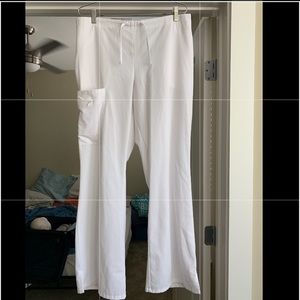 Jockey White Scrub Pants Large